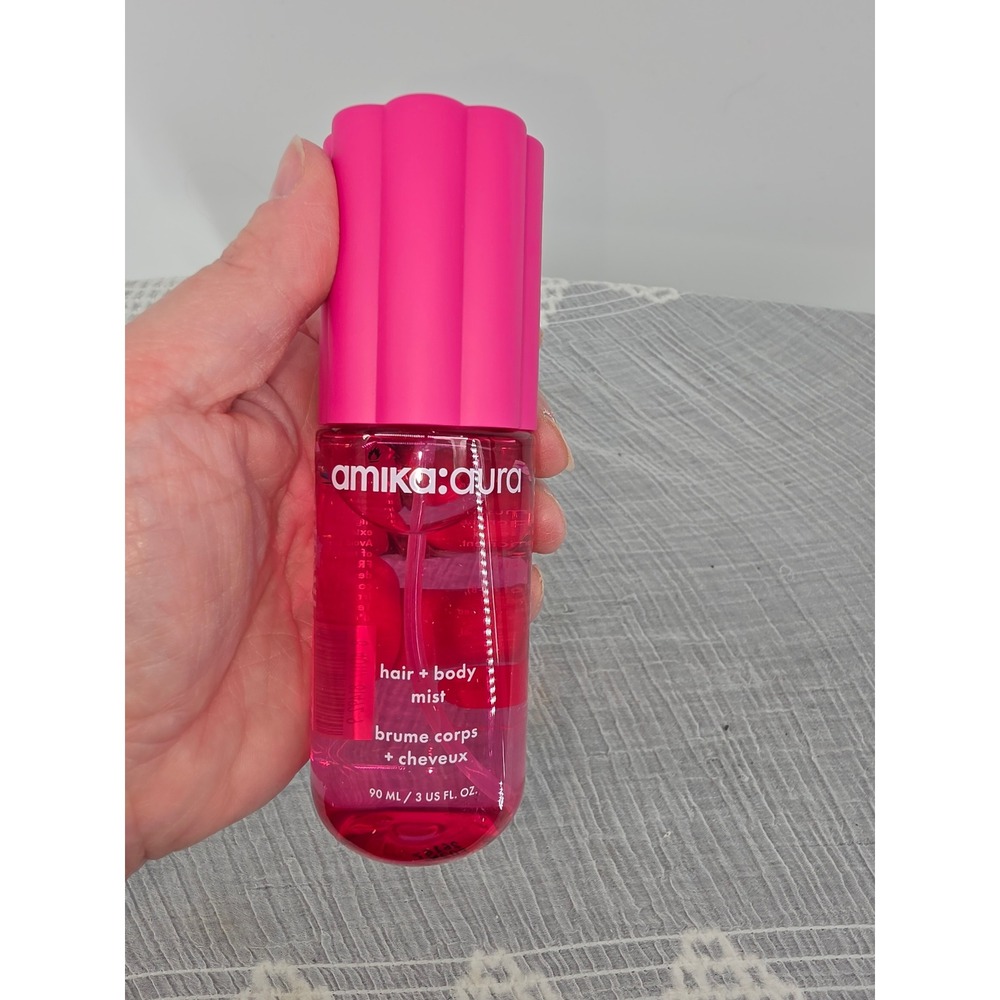 Amika Aura Hair and Body Mist 90ml 3oz Pink Fragrance Spray Floral Vanilla